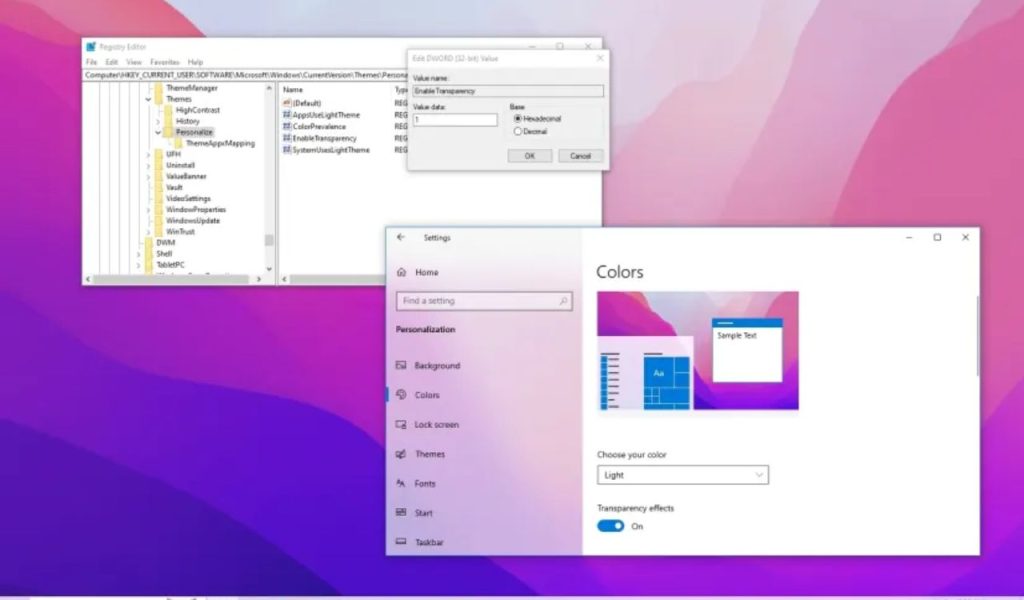 Visual Effects and Transparency